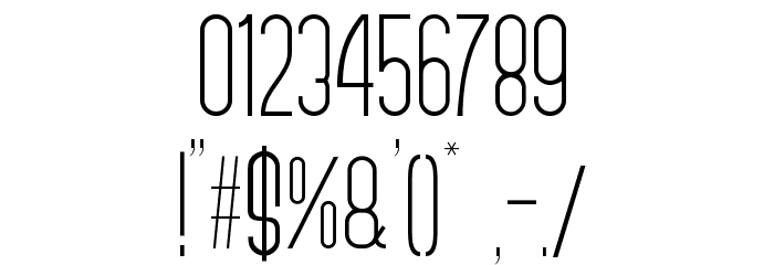 Quatronome Font OTHER CHARS