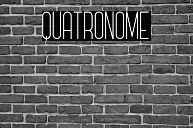 Quatronome फ़ॉन्ट examples