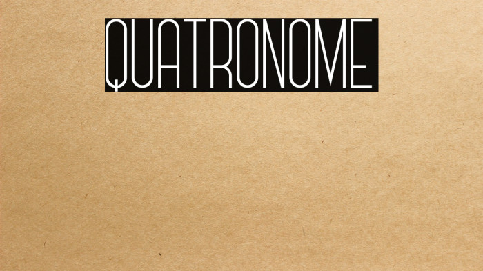 Quatronome Font examples