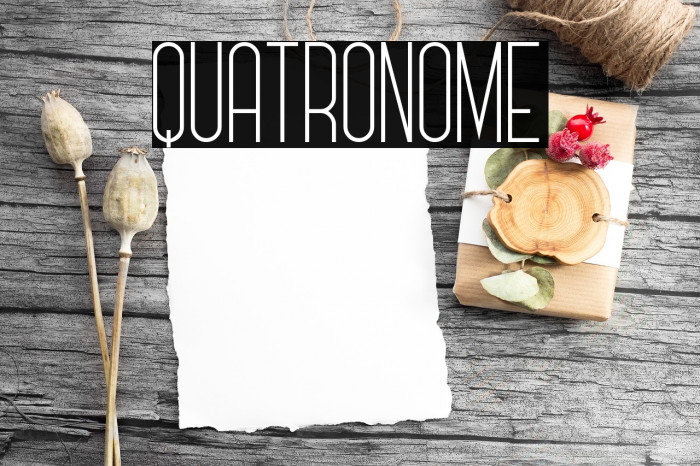 Quatronome Font examples