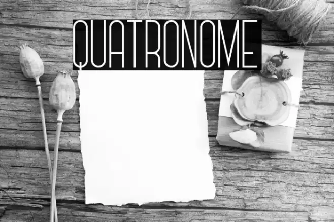 Quatronome फ़ॉन्ट examples
