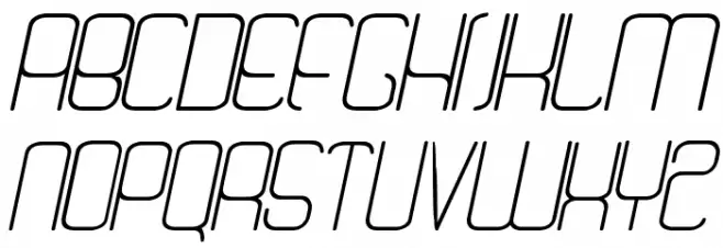 Quattro Light Italic Шрифта ВЕРХНИЙ