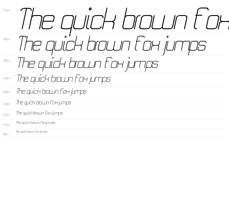 Quattro Light Italic Waterfall