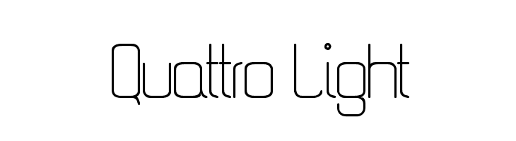 Quattro Light Font