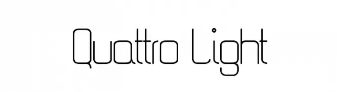 Quattro Light  Frei Schriftart Herunterladen