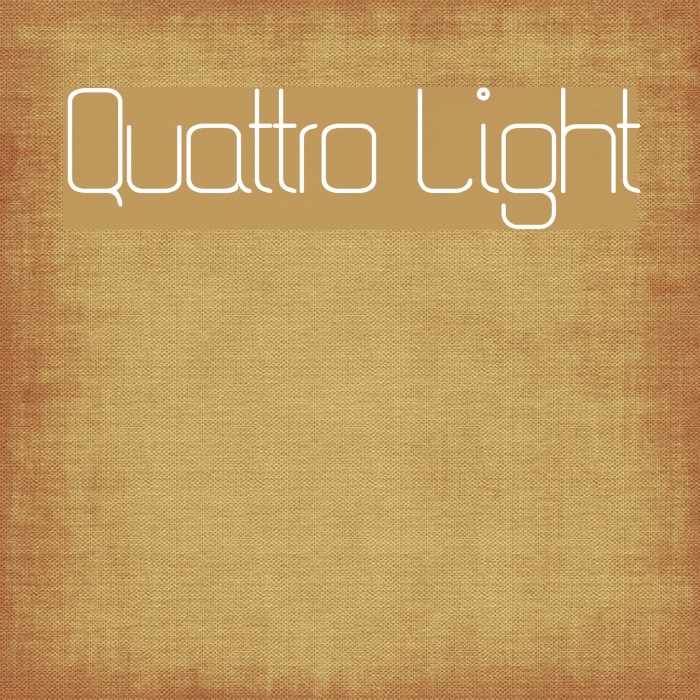 Quattro Light Font examples