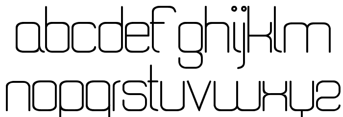 Quattro Light Font LOWERCASE