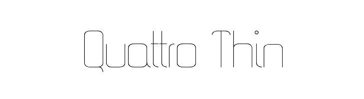 Quattro Thin  Frei Schriftart Herunterladen