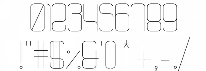 Quattro Thin Шрифта ДРУГИЕ символов