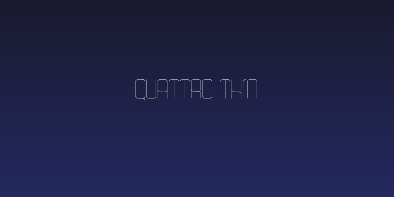 Quattro Thin Social Header