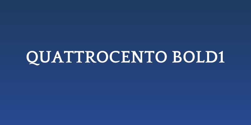 Quattrocento Bold1 Social Header