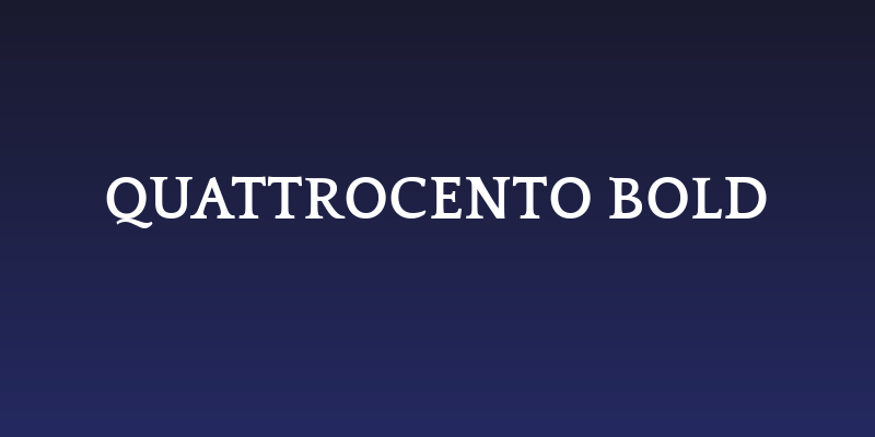 Quattrocento Bold Social Header