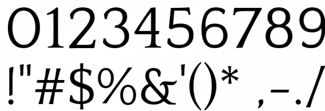 Quattrocento Roman Regular Font OTHER CHARS
