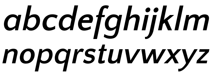 Quattrocento Sans Bold Italic Font LOWERCASE