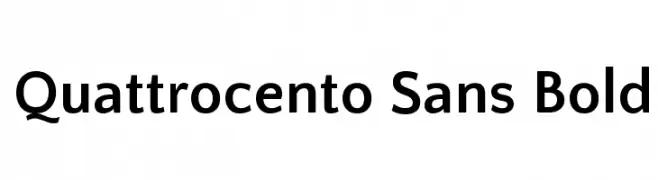 Quattrocento Sans Bold  Fuentes Gratis Descargar