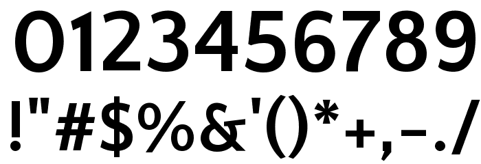 Quattrocento Sans Bold Font OTHER CHARS