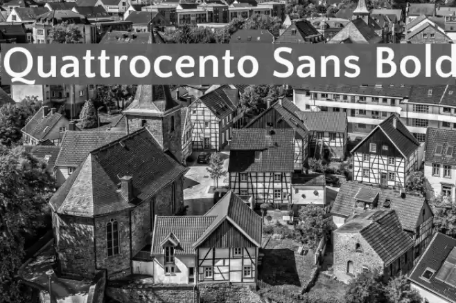 Quattrocento Sans Bold Font examples