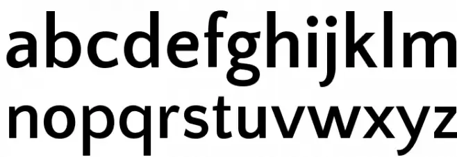 Quattrocento Sans Bold Font LOWERCASE