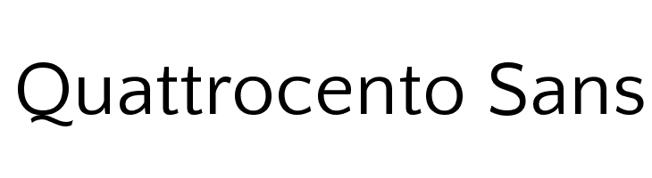 Quattrocento Sans Font
