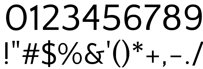Quattrocento Sans Font OTHER CHARS