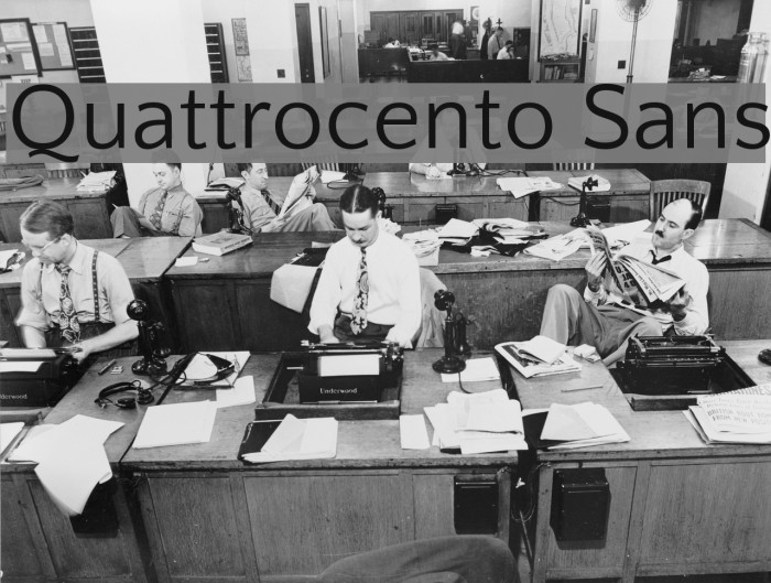 Quattrocento Sans Font examples