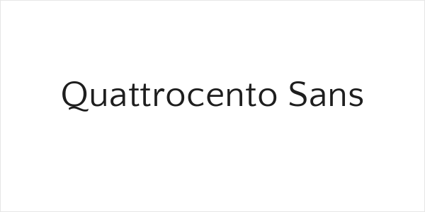 Quattrocento Sans Logo