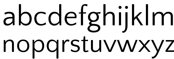 Quattrocento Sans Font LOWERCASE