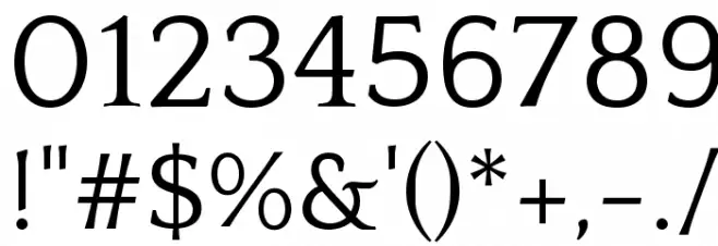 Quattrocento Font OTHER CHARS