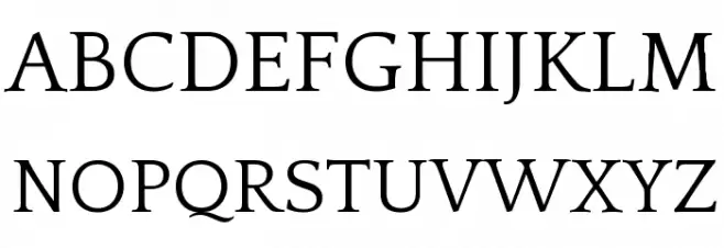 Quattrocento Schriftart Groß
