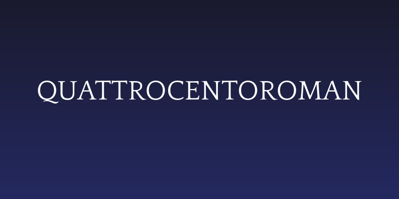 QuattrocentoRoman Social Header
