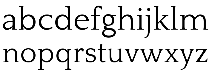QuattrocentoRoman Font LOWERCASE