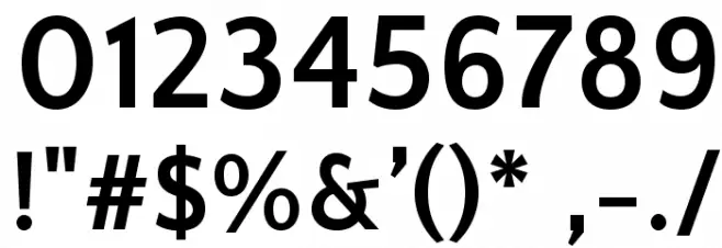 QuattrocentoSans-Bold Font OTHER CHARS