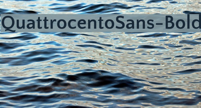 QuattrocentoSans-Bold Font examples
