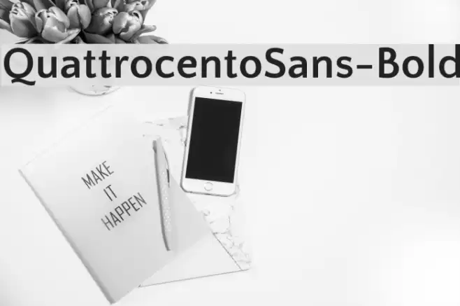 QuattrocentoSans-Bold Font examples