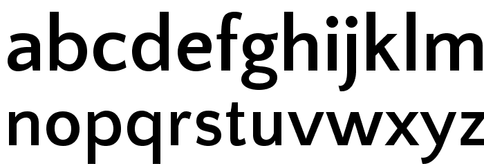 QuattrocentoSans-Bold Font LOWERCASE