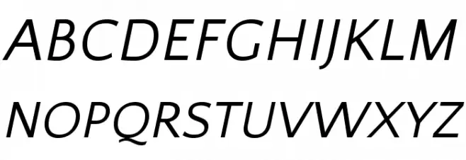 QuattrocentoSans-Italic Шрифта ВЕРХНИЙ