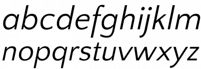 QuattrocentoSans-Italic Fonte MINÚSCULAS