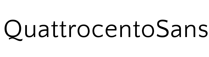 QuattrocentoSans Font