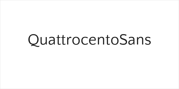 QuattrocentoSans Logo