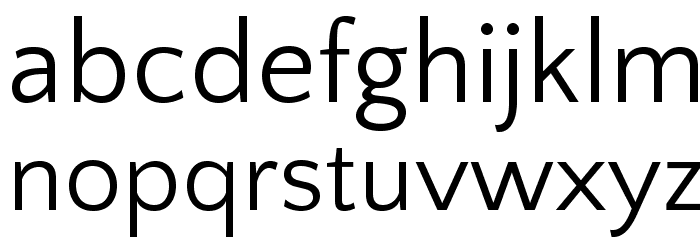 QuattrocentoSans Font LOWERCASE
