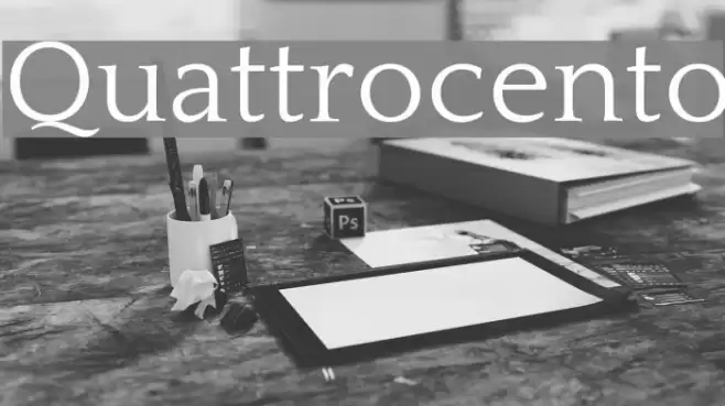 Quattrocento Font examples