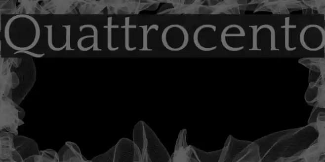 Quattrocento Font examples