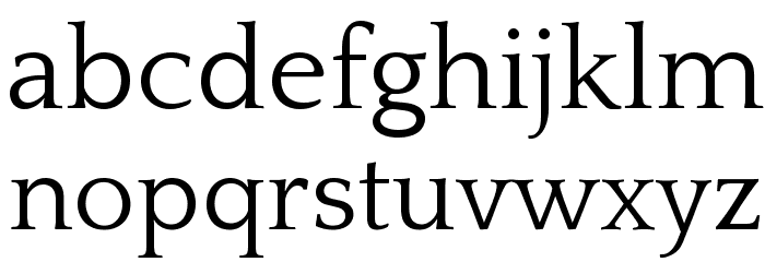 Quattrocento Font LOWERCASE