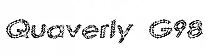 Quaverly G98  Frei Schriftart Herunterladen