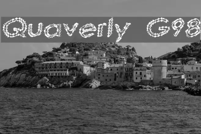 Quaverly G98 Font examples