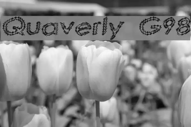 Quaverly G98 Font examples