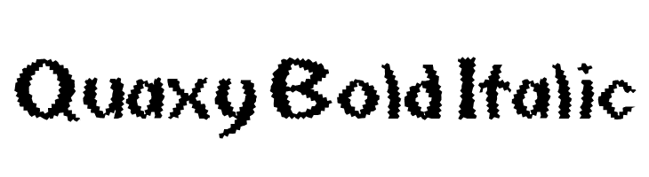 Quaxy Bold Italic  baixar fontes gratis