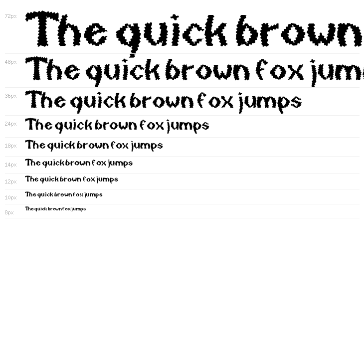 Quaxy Bold Italic Waterfall