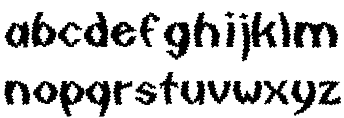 Quaxy Bold Italic Font LOWERCASE