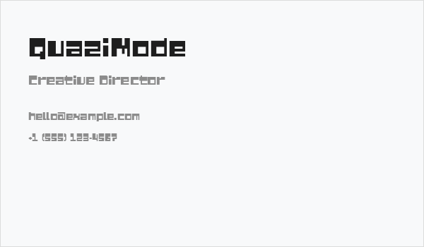 QuaziMode Business Card